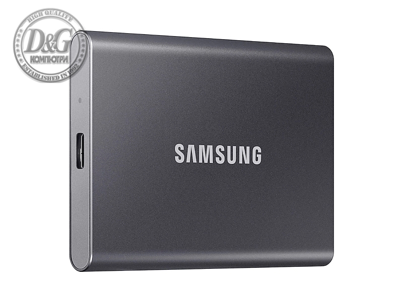 Samsung Portable SSD T7 500GB, USB 3.2, Read 1050 MB/s Write 1000 MB/s, Titan Gray