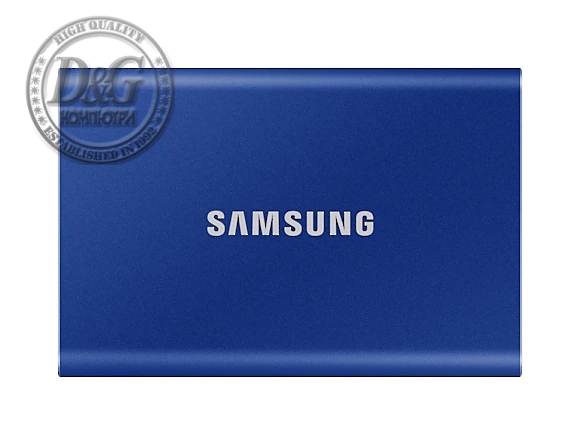 Samsung Portable SSD T7 500GB, USB 3.2, Read 1050 MB/s Write 1000 MB/s, Indigo Blue