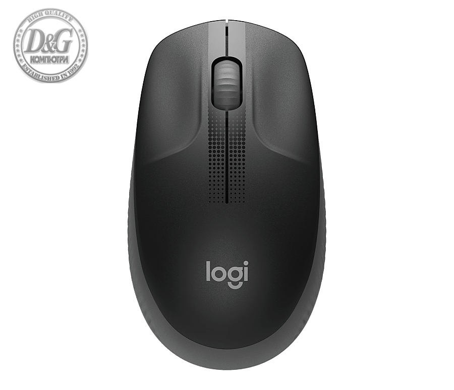 Logitech M190 Full-size Wireless Mouse - CHARCOAL - 2.4GHZ - N/A - EMEA - M190