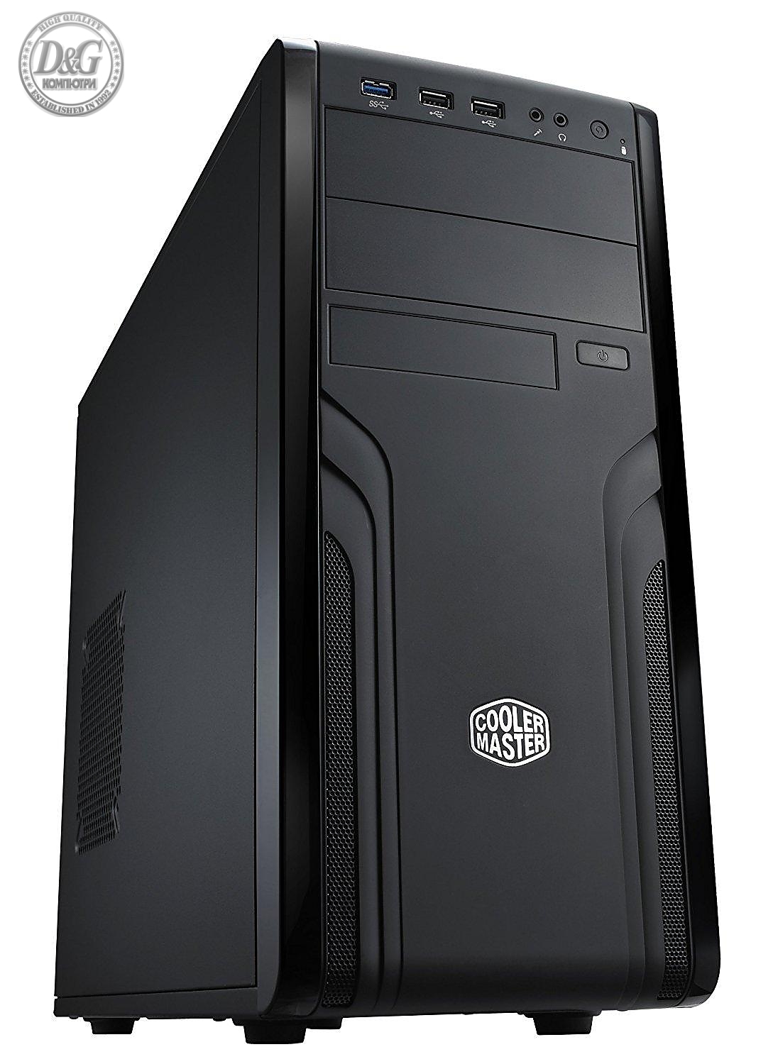 Кутия Cooler Master CM Force 500 FOR-500-KKN1, ATX, Черен