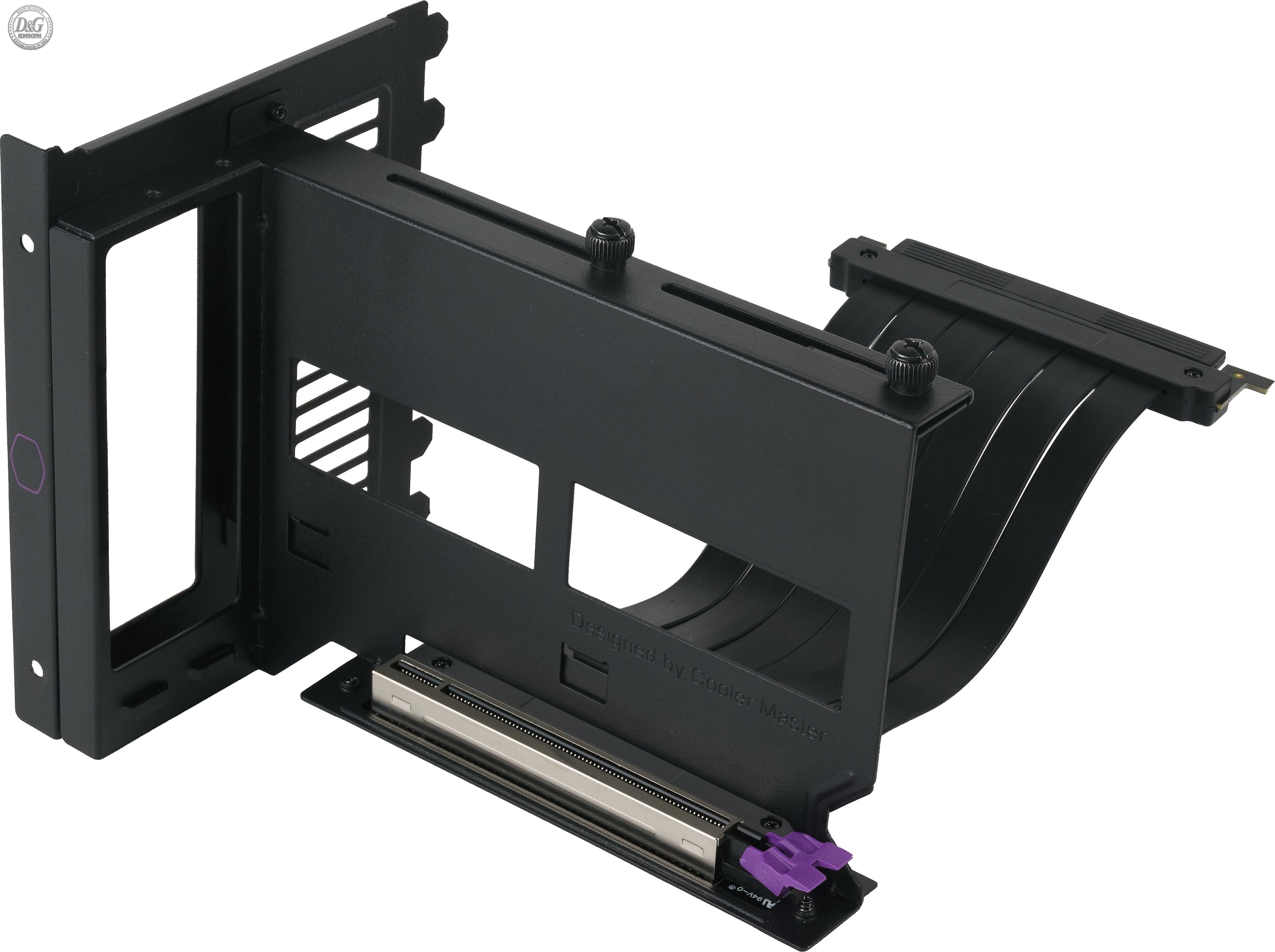 Cooler Master GPU holder V2 Брекет и кабел за вертикален монтаж на видео карта