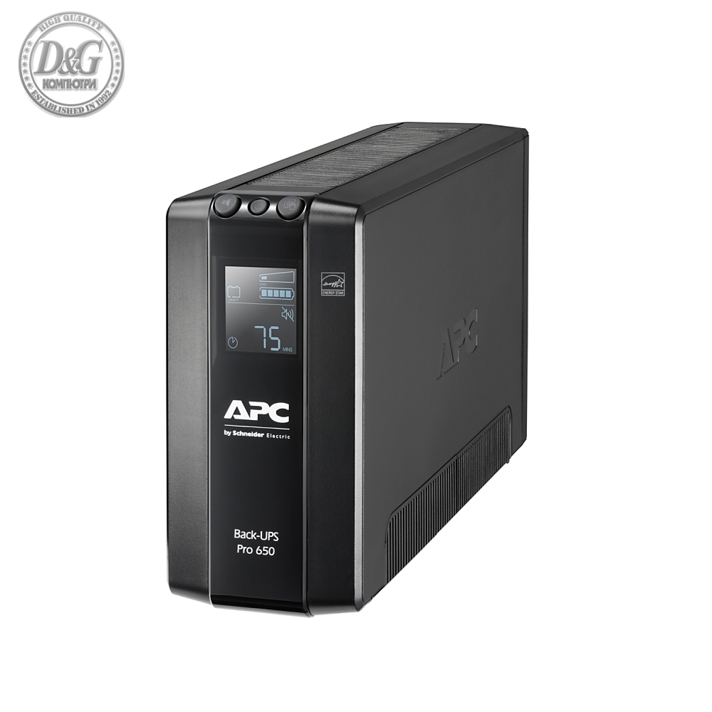 APC Back UPS Pro BR 650VA, 6 Outlets, AVR, LCD Interface