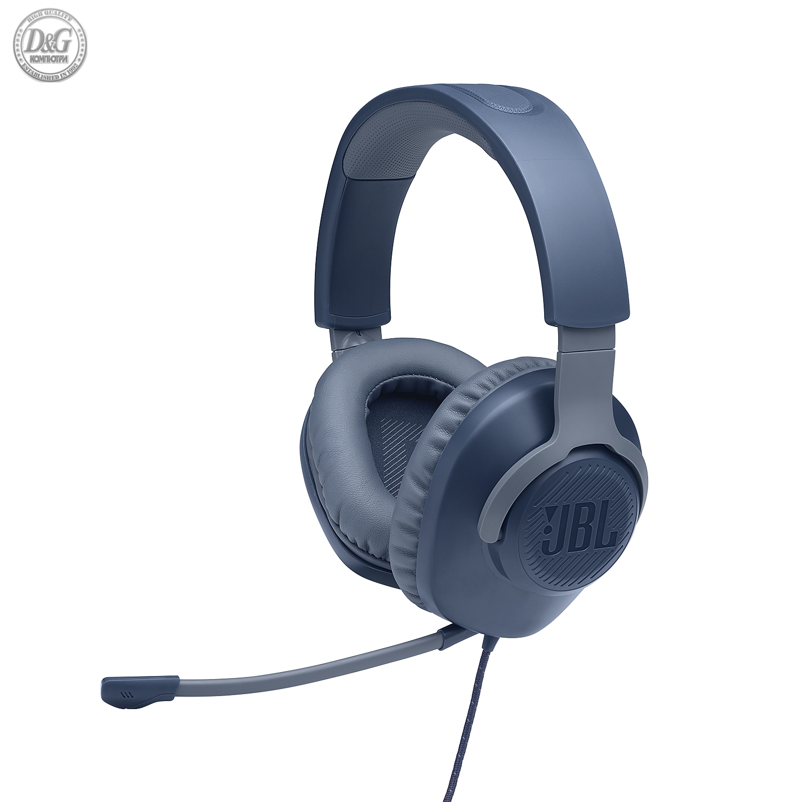 Геймърски слушалки JBL Quantum 100 Blue