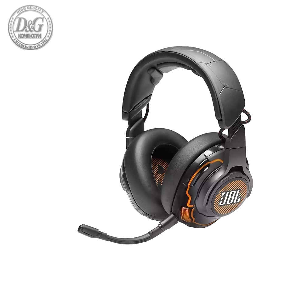 JBL QUANTUM ONE BLK USB wired PC over-ear professional gaming headset with head-tracking enhanced JBL QuantumSPHERE 360