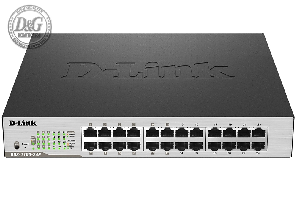 D-Link 24-Port PoE Gigabit Smart Managed Switch