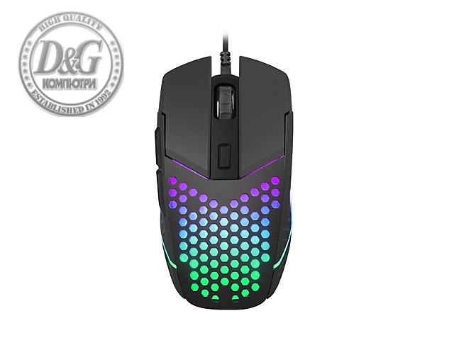 Fury Gaming Mouse Battler 6400 DPI Optical With Software Black