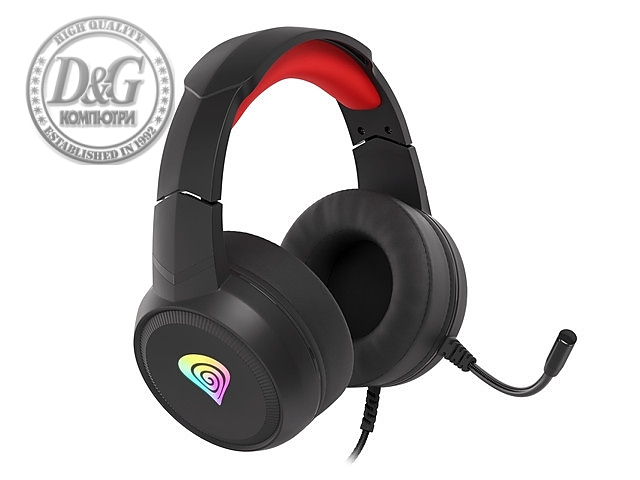 Genesis Gaming Headset Neon 200 RGB Black-Red