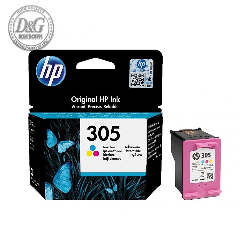 HP 305 Tri-color Original Ink Cartridge