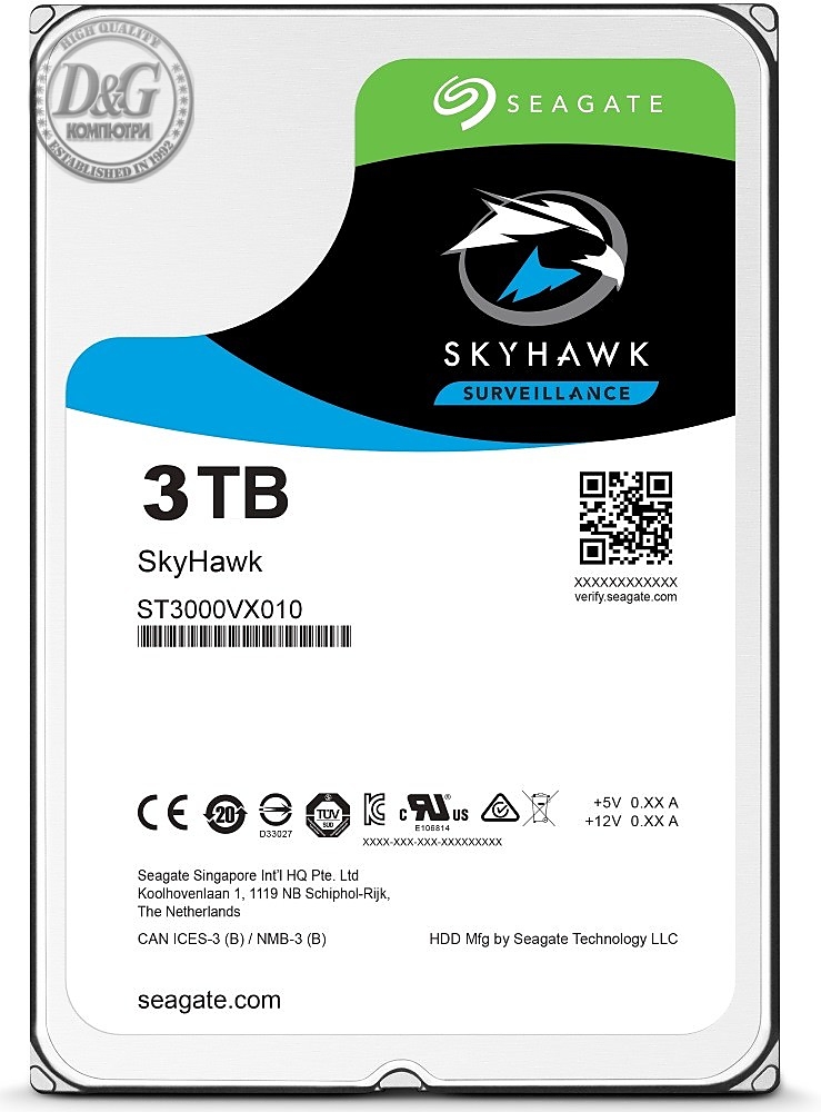 3T SG ST3000VX010 64MB SKYHAWK