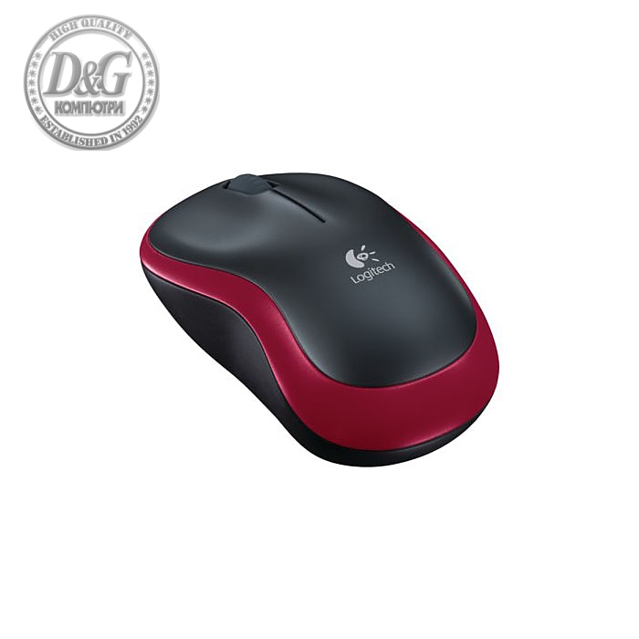 LOGITECH M185 WL/NB/BLACK+RED