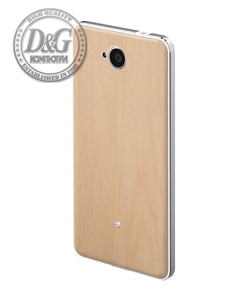 MS LUMIA 650 FLIP CVR LGH WOOD