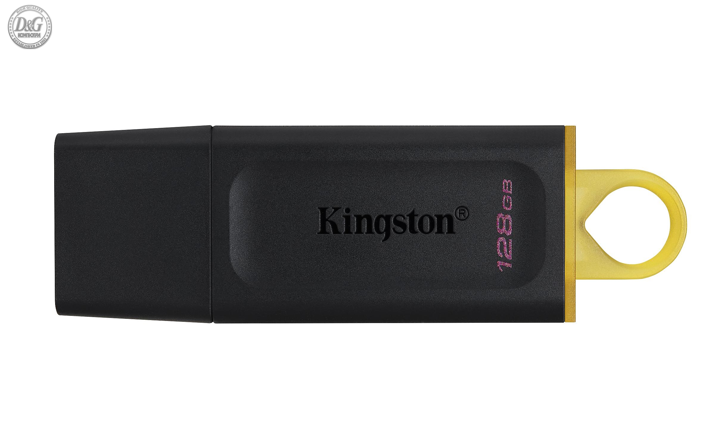 USB памет KINGSTON DataTraveler Exodia, 128GB, USB 3.2 Gen 1, Черна