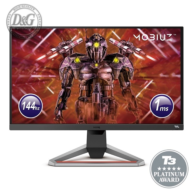 BenQ MOBIUZ EX2710, 27", IPS, HDRi, 144Hz, 1ms, 1920x1080 FHD, FreeSync Premium, 99% sRGB, HDR10, B.I.+, Light Tuner, Black eQualizer, Color Vibrance, Quick OSD, Eye-Care, treVolo Speakers 2.5Wx2, 1000:1, 400 cd/m2,HDMI x2, DP, Height Adj., Dark grey