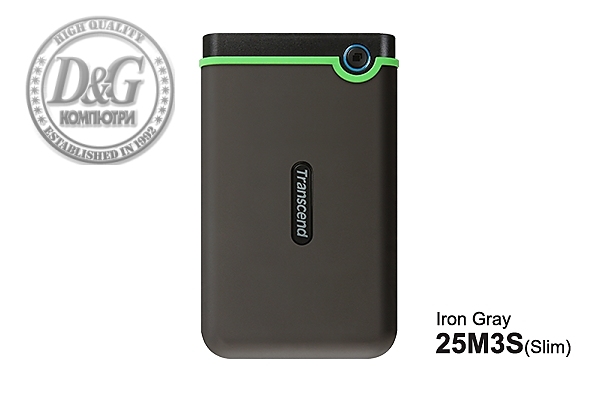 Transcend 4TB, 2.5" Portable HDD, StoreJet M3, Iron Gray