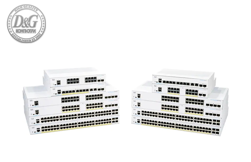 Cisco CBS350 Managed 16-port GE, Ext PS, 2x1G SFP