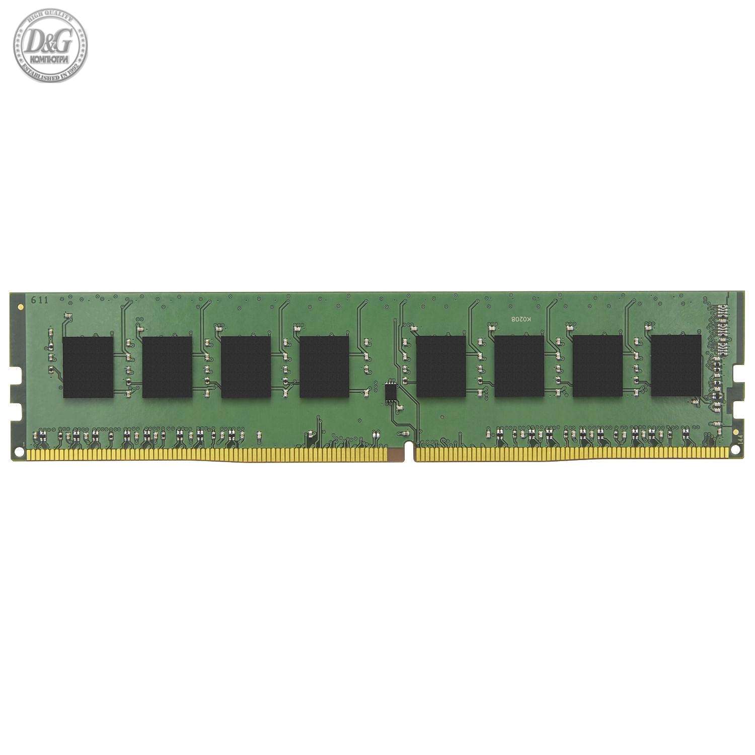 Памет Kingston 16GB DDR4 PC4-21300 2666MHz CL19 KVR26N19S8/16