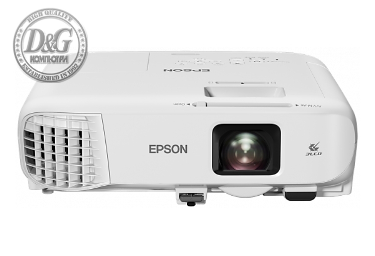 Epson EB-992F, Full HD 1080p (1920 x 1080, 16:9), 4000 ANSI lumens, 16 000 : 1, USB 2.0 Type A, USB 2.0 Type B, RS-232C, LAN, VGA in (2x), VGA out, HDMI in (2x), Composite in, Wireless 802.11b/g/n, Miracast, White