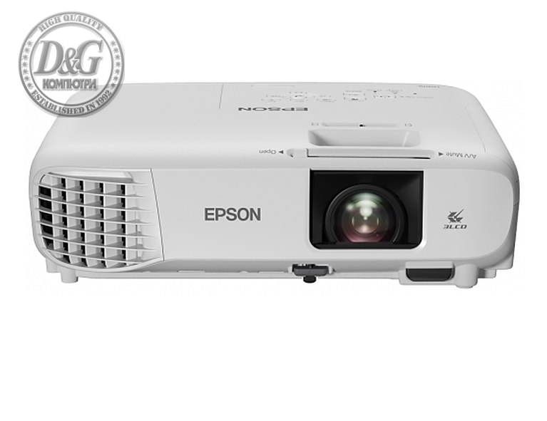 Epson EB-FH06, Full HD 1080p (1920 x 1080, 16:9), 3 500 ANSI lumens, 16 000:1, USB, 2x HDMI, VGA, Wireless 802.11b/g/n (optional), Lamp warr: 12 months or 1000 h, White