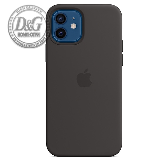 Apple iPhone 12/12 Pro Silicone Case with MagSafe - Black