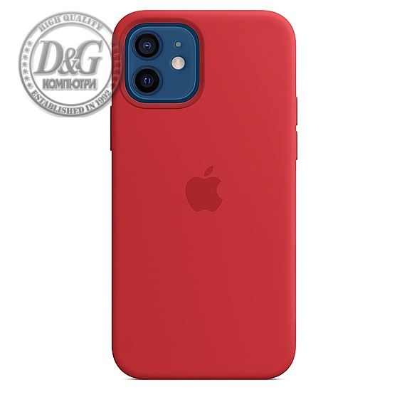 Apple iPhone 12/12 Pro Silicone Case with MagSafe - (PRODUCT)RED