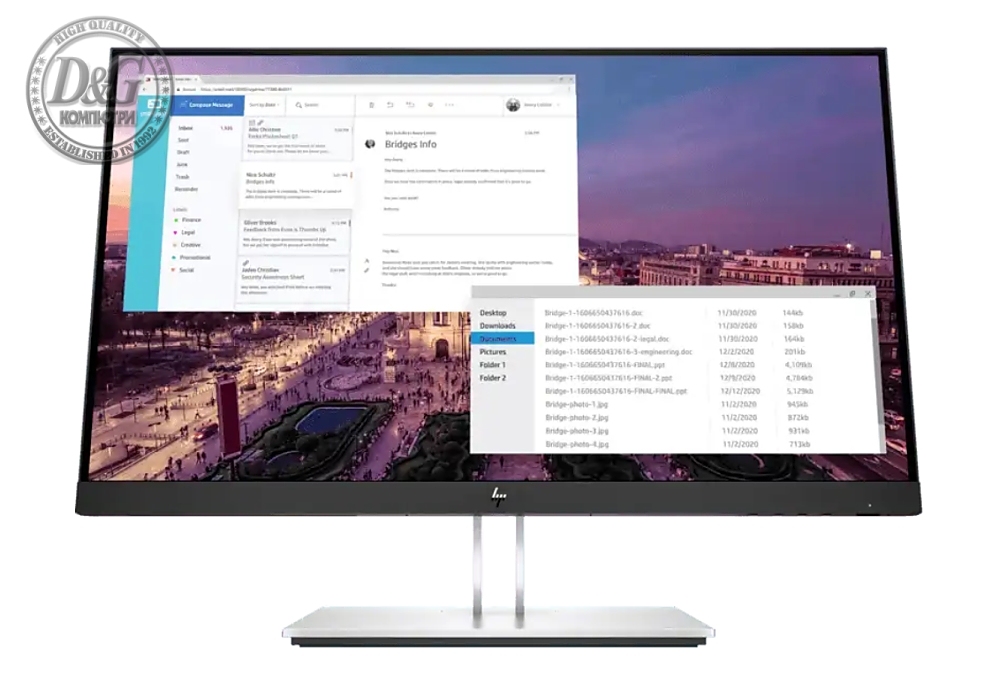 HP E23 G4, 23" IPS FHD Monitor