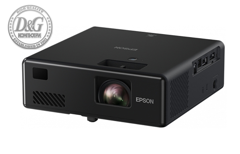 Epson EF-11, Portable Laser, Full HD (1920 x 1080), 16:9 , 1000 ANSI lumens, 2500000:1, 1xHDMI, Bluetooth, Miracast, 1x2 W, 30-150", 1.2 kg, Black