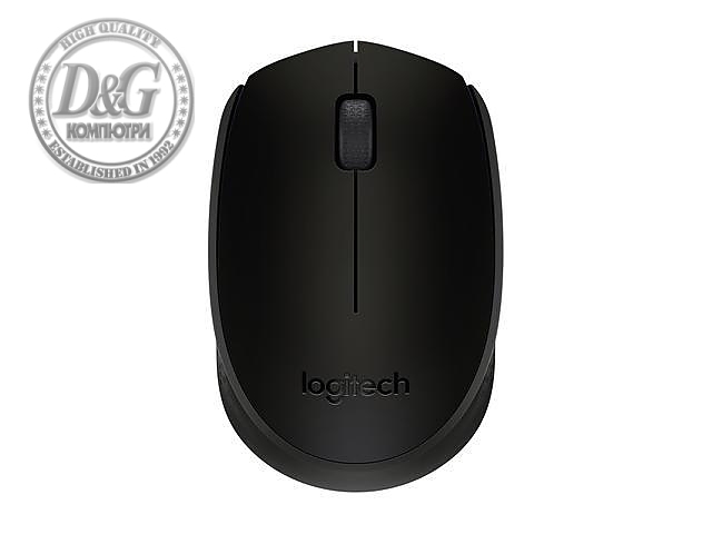 Безжична оптична мишка LOGITECH B170, USB, Черна