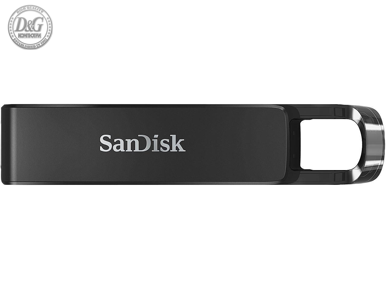 USB памет SanDisk Ultra, USB-C, 64GB, Сребрист