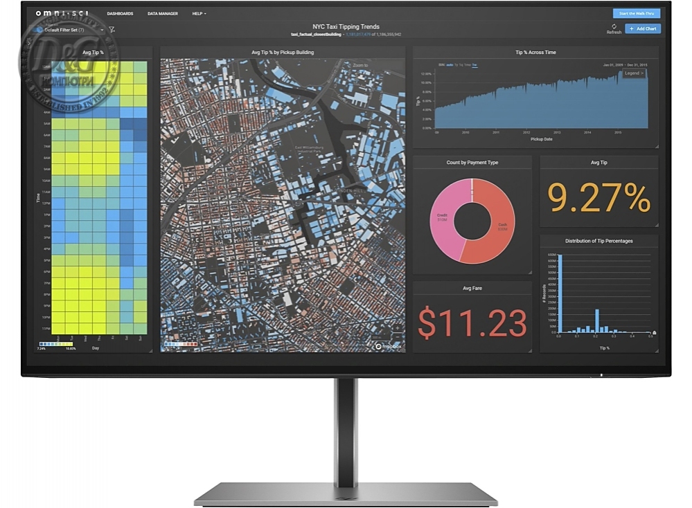 HP Z24f G3, 23.8" FHD Display