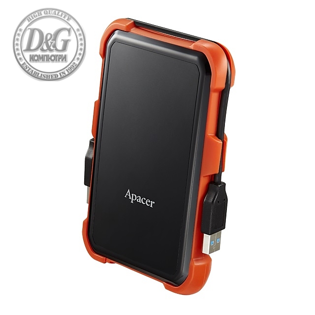 Apacer AC630, 1TB 2.5'' SATA HDD USB 3.2 Military-Grade Shockproof Portable Hard Drive