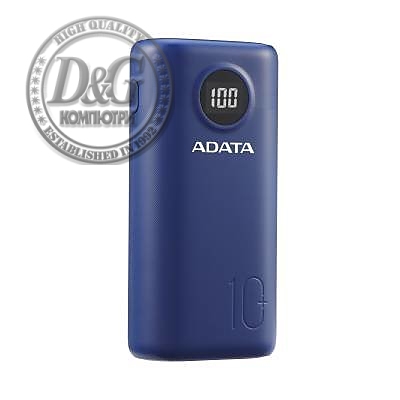 ADATA P10000 QUICK CHARGE BLUE