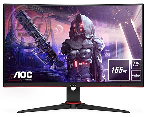 AOC C24G2AE/BK, 23.6" Curved 1500R VA WLED, 1920x1080@165Hz, 4ms GtG/1ms MPRT, 250cd/m, 3000:1, DC80M:1, FreeSync Premium, FlickerFree, Low Blue Light, 2Wx2, Tilt, D-SUB, 2xHDMI, DP