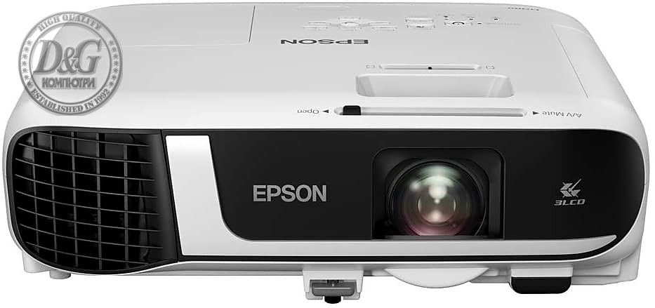 Epson EB-FH52, Full HD 1080p (1920 x 1080, 16:9) 240Hz Refresh, 4 000 ANSI lumens, 16 000:1, VGA, HDMI, USB, WLAN, Speakers, 36 months, Lamp: 36 months or 1 000 h, White