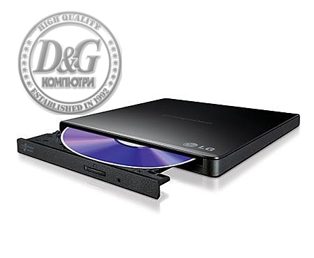 Външно USB DVD записващо устройство LG GP57EB40, USB 2.0, Черен