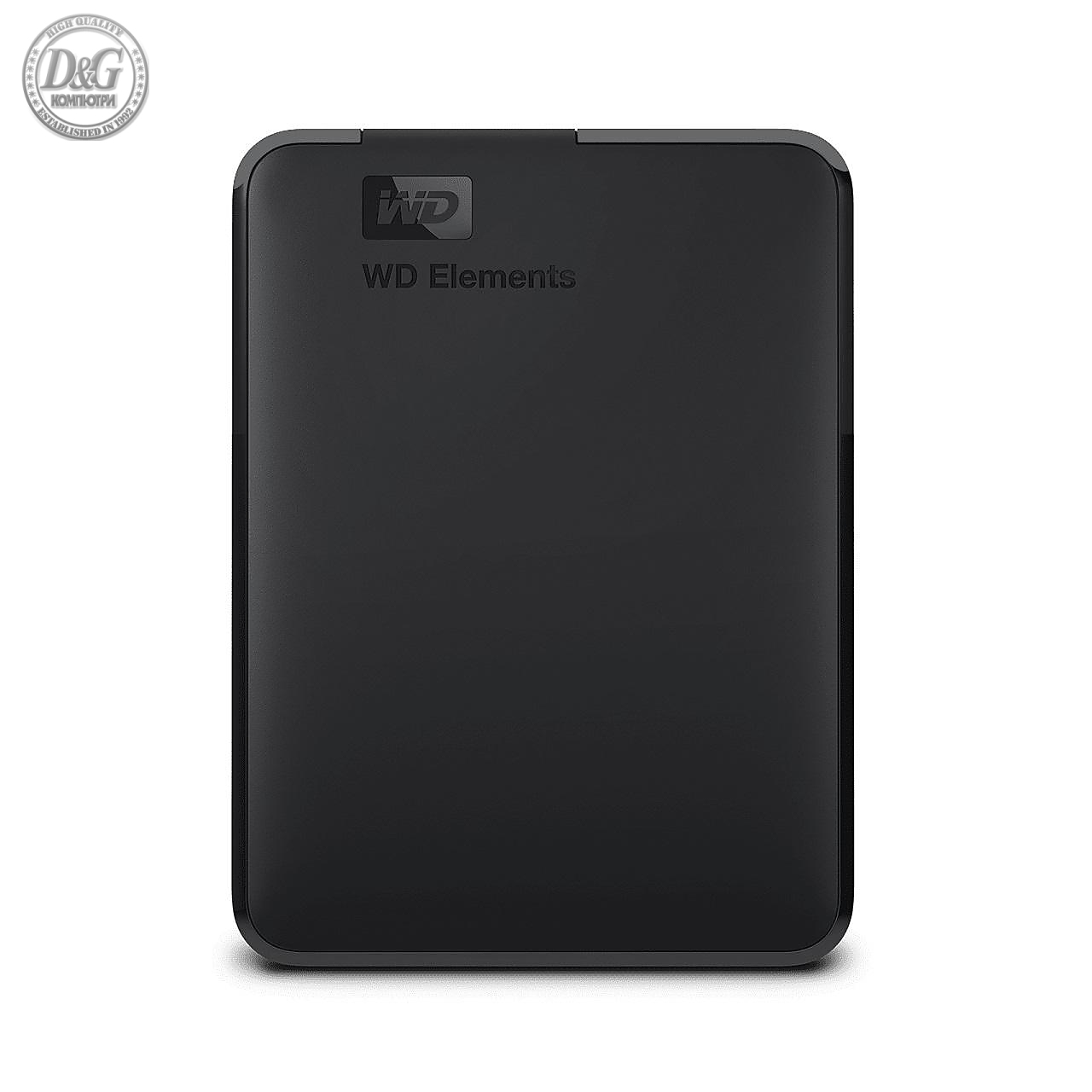 Външен хард диск Western Digital Elements Portable, 1TB, 2.5&quot;, USB 3.0, Черен