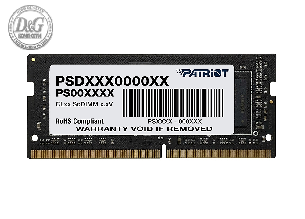 Patriot Signature SODIMM 8GB SC 2666Mhz