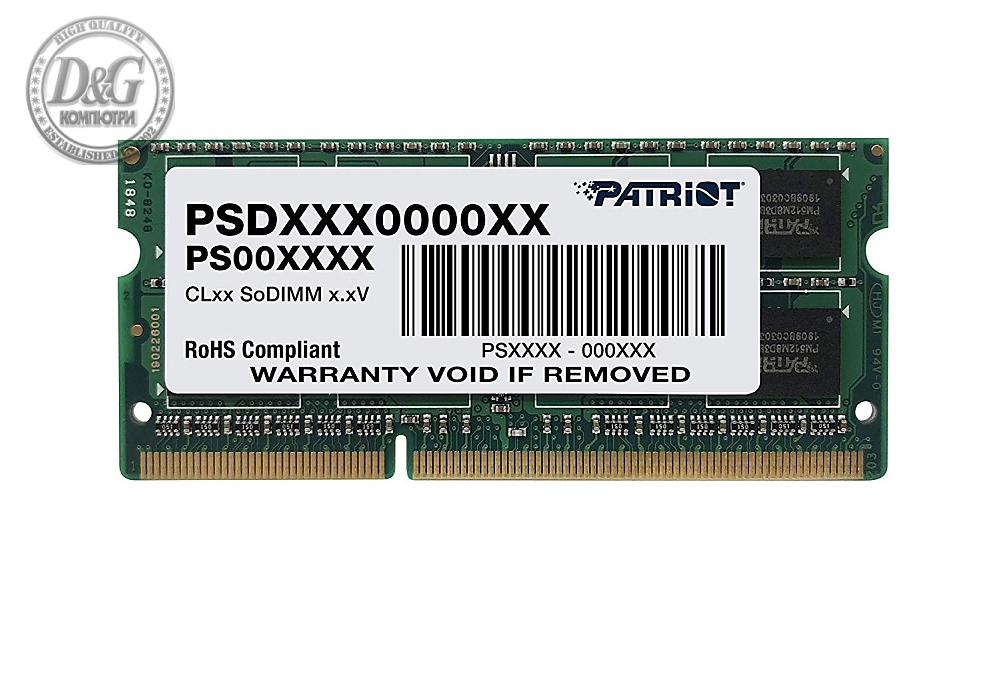 Patriot Signature for Ultrabook SODIMM DDR3 4GB L