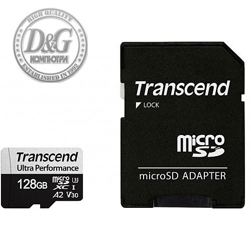 Transcend 128GB micro SD w/ adapter UHS-I U3 A2 Ultra Performance