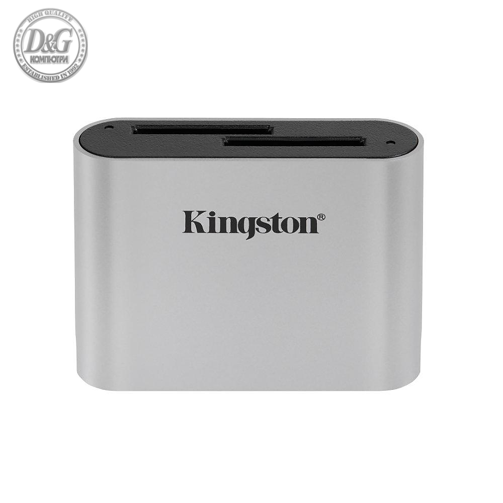 Четец за карти Kingston Workflow SD Reader, USB-C, USB 3.2