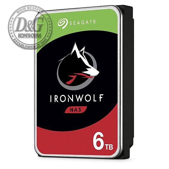 Хард диск SEAGATE Iron Wolf, ST6000VN001, 6TB, 256MB Cache, SATA 6.0Gb/s