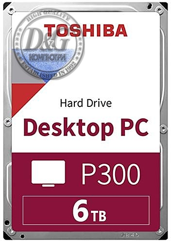 Хард диск TOSHIBA P300, 6TB, 5400rpm, 128MB, SATA 3