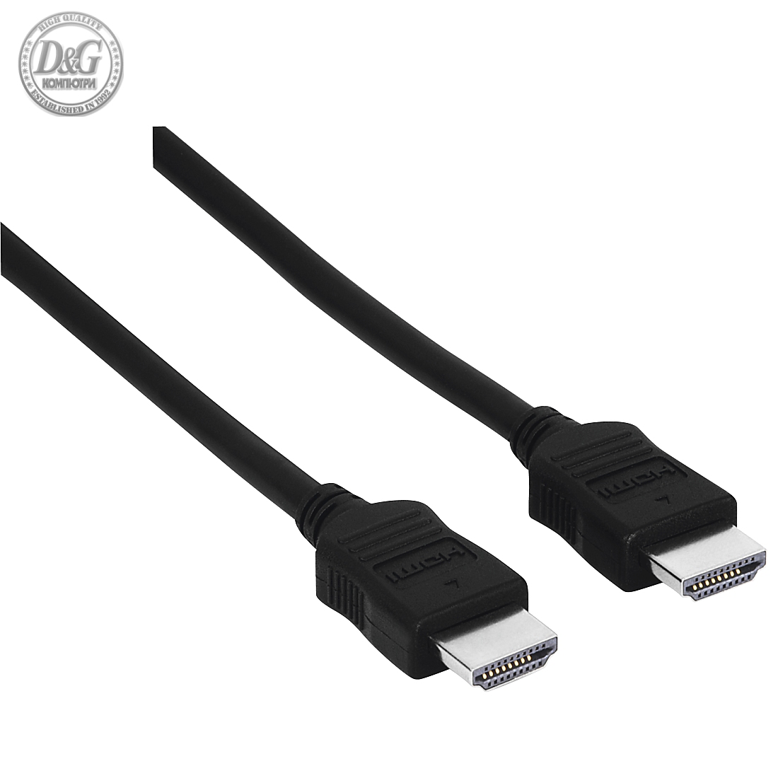 Кабел HAMA HDMI мъжко-мъжко, 10Gbit/s, 1080p, 5 м, Екраниран