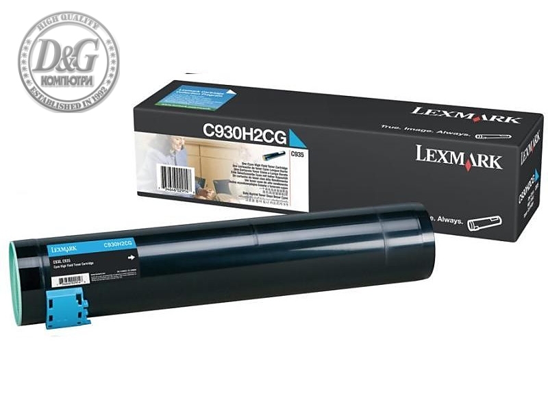 Lexmark C930H2CG C935 Cyan High Yield Toner Cartridge 24K