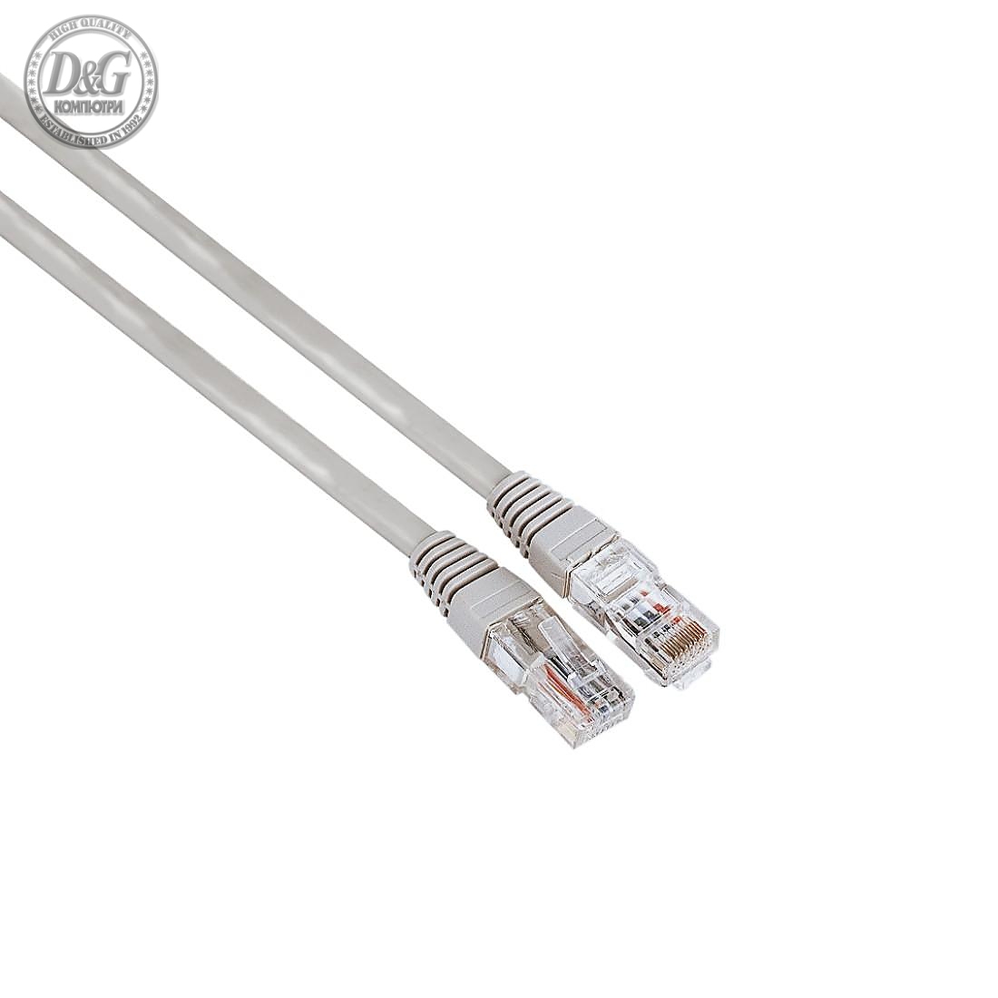 Мрежов кабел HAMA, CAT 5e, UTP, RJ-45 - RJ-45, 3 m, Сив, булк опаковка