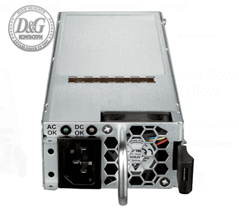 D-Link 770 W AC modular power supply with front-to-back airflow