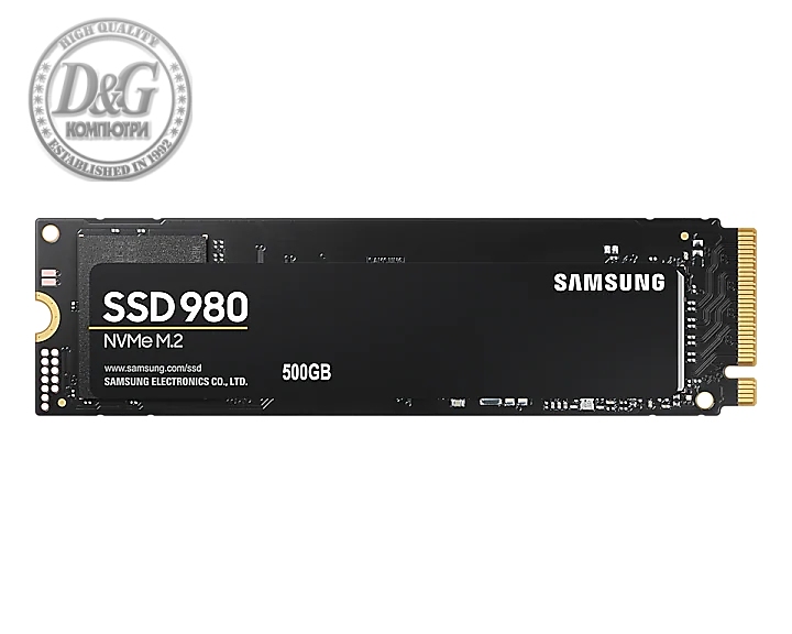 Samsung SSD 980 500GB PCIe 3.0 NVMe 1.4 M.2 V-NAND 3-bit MLC, Pablo Controller, 256-bit Encryption, Read 3100 MB/s Write 2600 MB/s