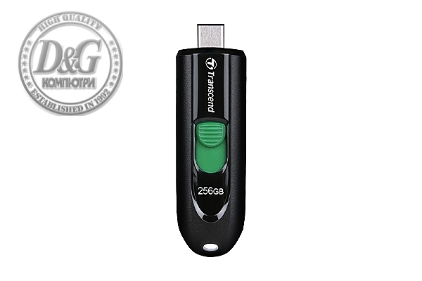 Transcend 256GB, USB3.2, Pen Drive, Type-C, Capless, Black