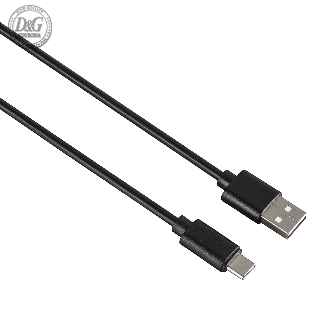 Кабел HAMA USB-C мъжко -USB 2.0 A мъжко, 0.9 м., 480Mbit/s,булк опаковка