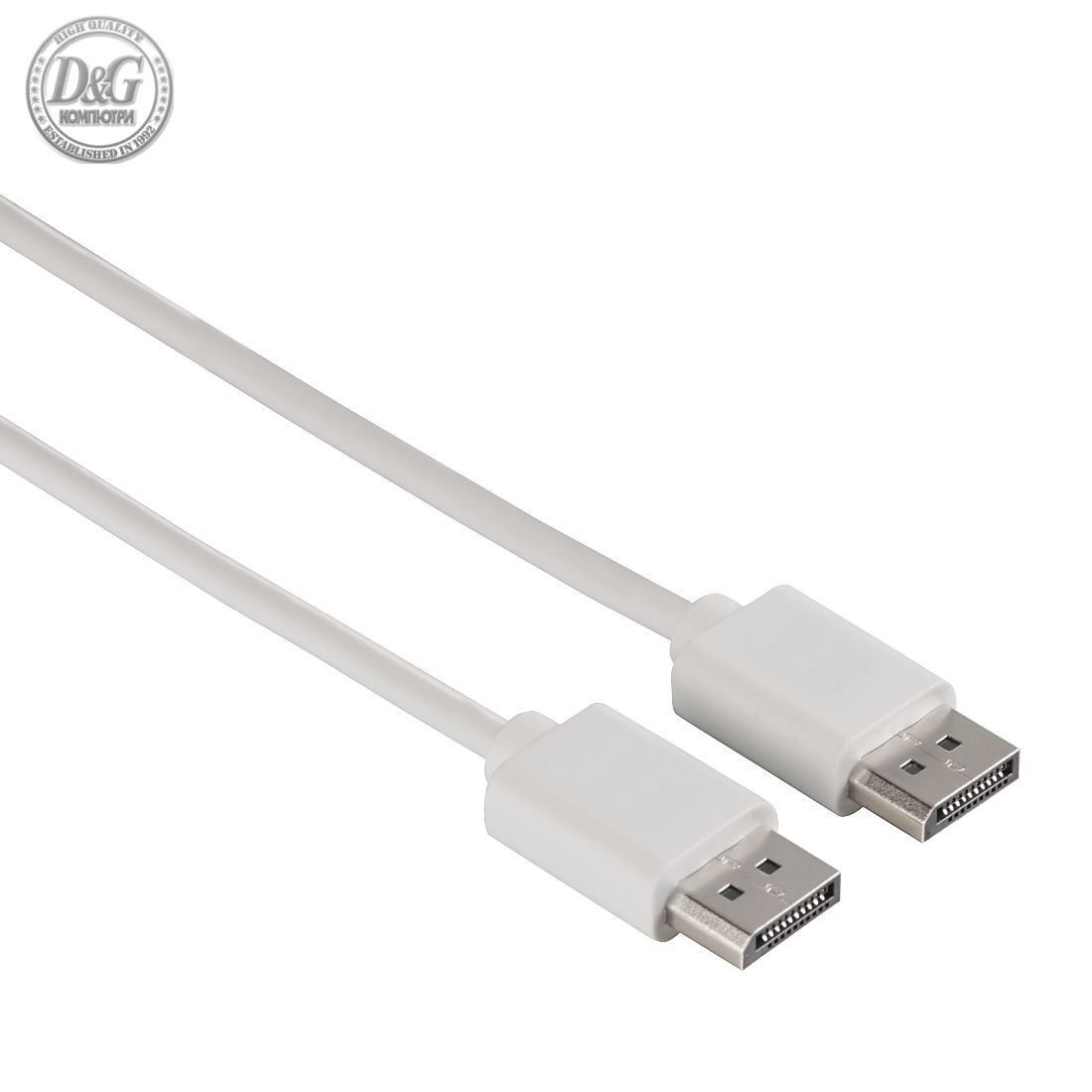 Кабел HAMA DisplayPort 1.2 мъжко - DisplayPort 1.2 мъжко, 1.5м,булк опаковка