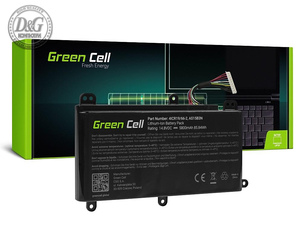 Батерия  за лаптоп AS15B3N for Acer Predator 15 G9-591 G9-592 G9-593 17 G9-791 G9-792 G9-793 17X GX-791 GX-792 21X 14,4V 5800mAh GREEN CELL